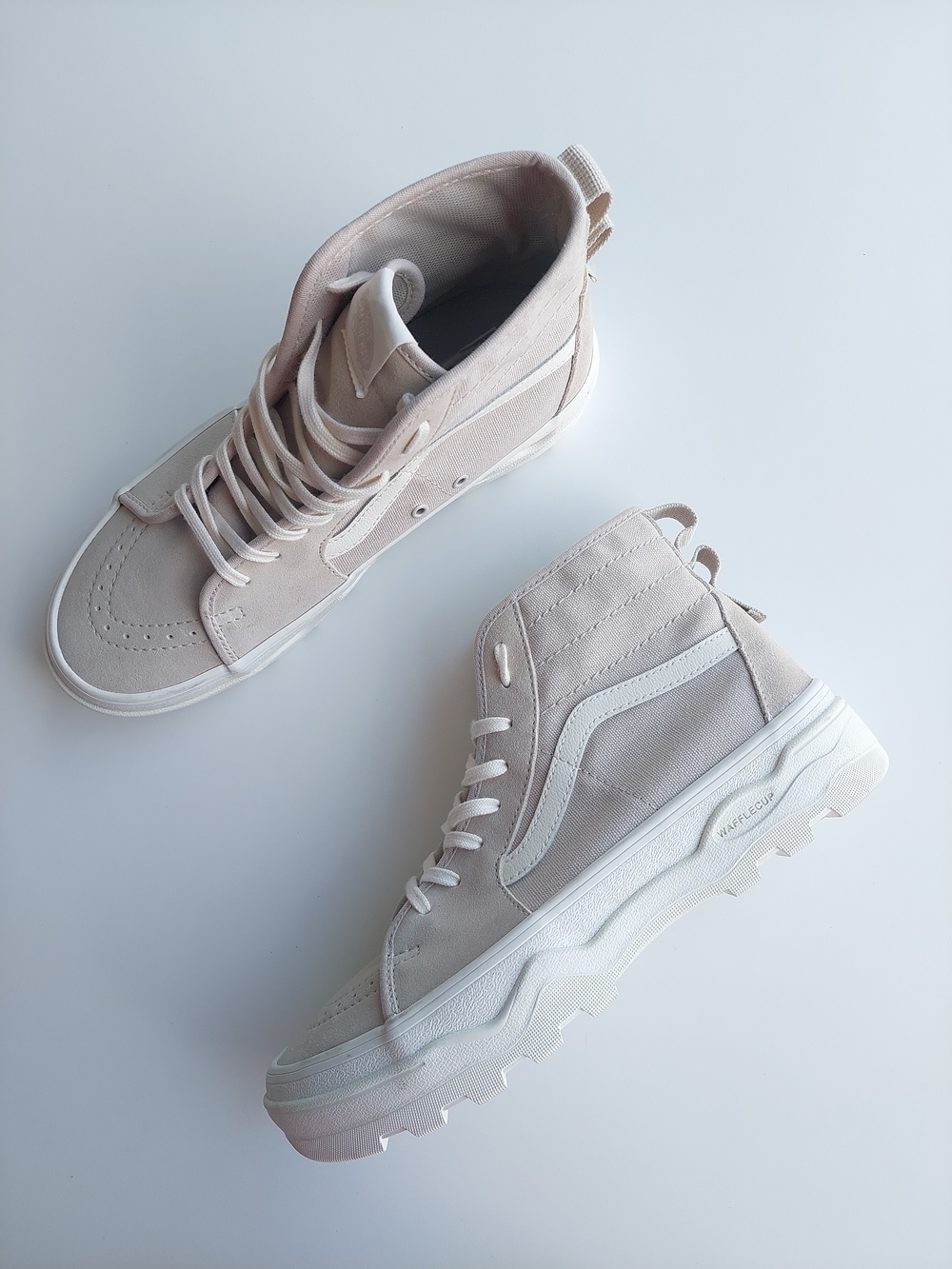 Vans Sentry Sk8-Hi Platform Sneakers Beige White Women's 10 Men's 8.5 Shoes - Picture 4 of 10